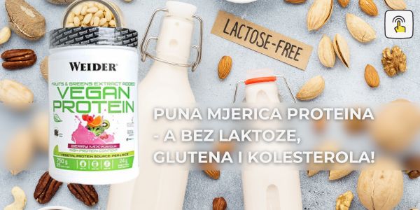 Puna mjerica proteina bez laktoze glutena i kolesterola
